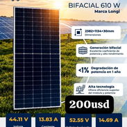 ✨️Panel solar Bifacial 610W Marca Longi✨️ - Img 58065584