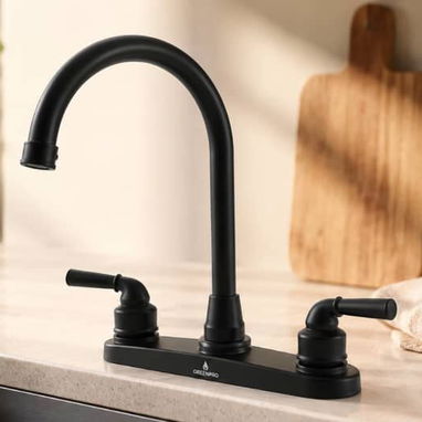 🚰 Grifo para Fregadero GREENPRO Negro Mate 💰 17 USD ✨ Renueva tu cocina con un grifo de diseño moderno y elegante qu - Img 123243869
