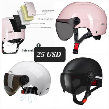 Venta de Cascos de Moto Semi -Integrales con pantalla en la Habana - Img 122172623