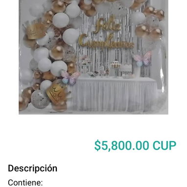 Combos de decoración y set de globos - Img 120851417