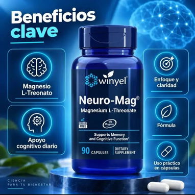 Suplemento natural de L Treonato de magnesio - 2/5