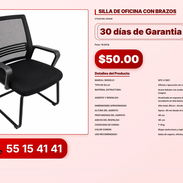 "Agotado" SILLA DE OFICINA CON BRAZOS - Img 56216498