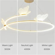Moderna mariposa LED colgante luz decorada casa minimalista sala de estar dormitorio lámpara colgante - Img 58344450