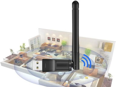 Adaptador WiFi Marca Ranlik por USB - Antena 5dbi -150m de alcance con visibilidad directa -1200Mbps-59361697- N.vedado_ - Img main-image