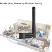 Adaptador WiFi Marca Ranlik por USB - Antena 5dbi -150m de alcance con visibilidad directa -1200Mbps-59361697- N.vedado_ - Img 45120750