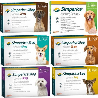 Simpariaca, comprimidos antiparasitarios para perros - Img 109378641