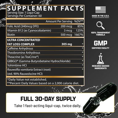 Lipo-6 Black Hers Ultra Concentrado (Nutrex) 60Cap - 30serv - 2/5