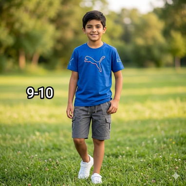 Conjuntos de pulovers y shorts para niños - 7/10