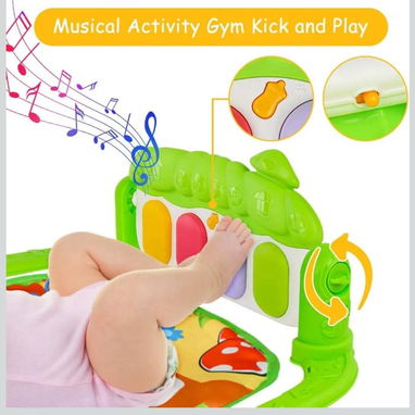 Gimnasio De Juegos Para Bebes. Incluye Manta de Juego. Piano con 3 Sonidos. Arco con 5 Accesorios colgantes. Nuevo! 0km! - Img 119232381