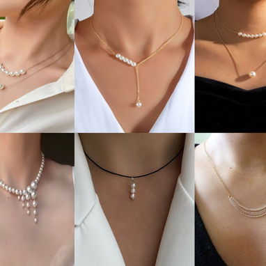 Collares de perlas para fiestas, bodas y novias, ocasión especial - Img 124769172