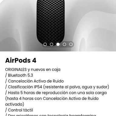 AirPods 4. ORIGINALES y nuevos en caja / Bluetooth 5.3 - Img 106295931