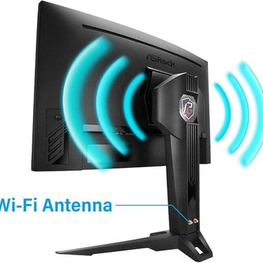 ASRock Monitor curvo para juegos Phantom de 27 pulgadas QHD 2560 x 1440 (2K) 165 Hz Antena Wifi 52815418 - Img 111810181