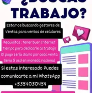 Tienda de Celulares Busca Gestores de Ventas Online.⚡ Buenos pagos y comisiones - Img 50621890