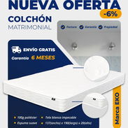 Colchón matrimonial marca Eko con garantía de 6 meses - Img 56486648
