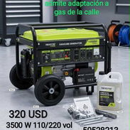 Planta eléctrica 3500 W con adaptación a gas de la calle - Img 56128539