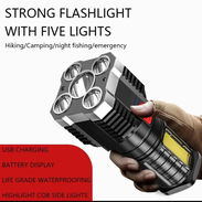 Linterna led carga usb batería interna recargable - Img 53870960