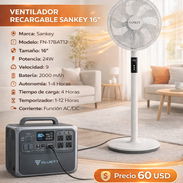 💡 OPTIMIZA LA BATERÍA DE TU ESTACION 💡VENTILADOR SANKEY RECARGABLE CON MANDO 24W. MENSAJERÍA CON FACTURA. TL 54833699 - Img 55476113