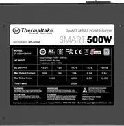 ∆Fuente marca Thermaltake (inteligente) Certificada de 500 W y 35amp 80+(nueva) *más en descripción 👇🏽* - Img 48784736