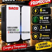 Kit Solar marca Saco todo en uno Inversor de 6kw y Batería de 16 kw - Img 57244235