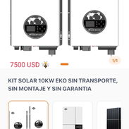 Kit solar 10 KV sin transporte ni montaje - Img 55817174