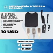 🔥SET DE COCINA MULTIFUNCIONAL (Tabla de cortar, cuchillos, rallador) 💲Precio: 10 USD - Img 54800058