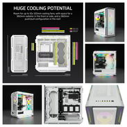 Pregunte cualquier duda 260usd   CORSAIR iCUE 5000T RGB Mid-Tower ATX - Carcasa para PC, 208 LED RGB direccionables indi - Img 53495746