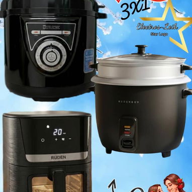 SUPER COMBOS DISPONIBLES (Olla Reina,Arrocera,Vaporera,Cafetera, Batidora, Ventilador,Freidora,Batidora, Microondas) - Img 120808542