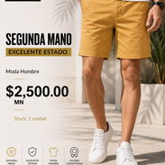 Short Casual para Hombre (Talla 34) - Segunda Mano Excelente Estado - $2500 MN - Img 56715673