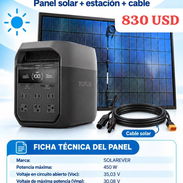 Combo solar, ecoflow Delta 3 + panel solar+ cable solar - Img 58339562