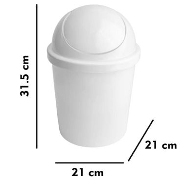 Juego de 3 Cubos plásticos de basura. - Img 123336232