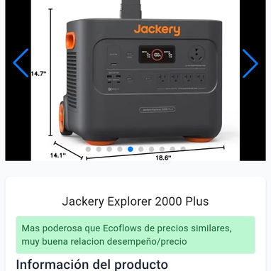 Estación de energía portátil Jackery Explorer 2000 Plus - 2/7