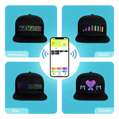 Gorra con Pantalla Editable - Img 123404814
