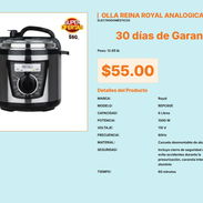 Olla Reina 6L con Cacerola Aluminio Royal Analógica 6L VPT#-0496 - Img 55672428