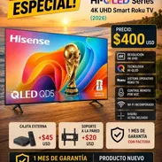 SMART TV HISENSE 58" 4K QLED. Roku TV Serie 2026👌🏼 VTV $400 - Img 56255924