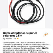 Cable adaptador de panel solar a CC 2.5m - Img 58000747