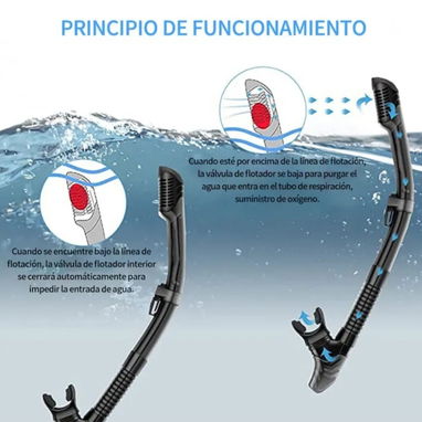 Set de buceo con máscara de cristal/ 3 modelos/cristal polarizado - Img 117650875