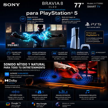 SONY BRAVIA 8 OLED 77” Smart TV google - Img 122410568