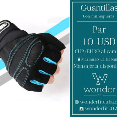 Guantillas para gymnasio, ciclismo, crossfit - Img 123981455