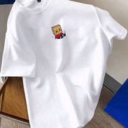 (X) Camiseta casual de manga corta con cuello redondo y estampado de dibujos animados $11.08 - Img 57550894