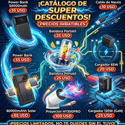 Cargadores, cargador portátil (Power Bank) y cargador de pared, cable para nauta, proyector HY300PRO - Img 55765877