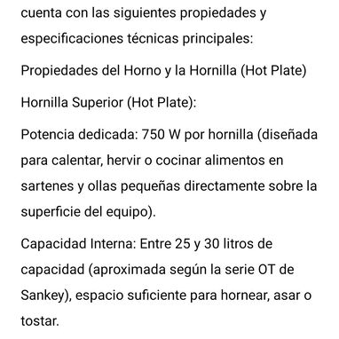 Horno freidora eléctrica de uso de 25/30 lt con plato superior,marca Sankey,funciona todo bien, tiene parrilla y bandeja - 9/10