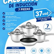 Juego de calderos de inducción 7 piezas - Img 57369982