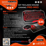 ⌨️ GAMING 🖱️KIT GAMING PRO-MK3 TECLADO MOUSE. MENSAJERÍA CON FACTURA Y GARANTÍA. TLF 54833699 - Img 54497318