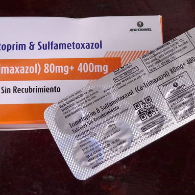 ⚕️- Sulfaprin (Trimetoprim 80mg + Sulfametoxazol 400mg ) 480 mg, 1 Tira de 10 Tableta -⚕️ - Img 97754329