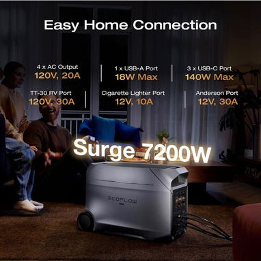 ECOFLOW DELTA 3 ULTRA Plus 3072 WH, 3600 W picos 7200 W. Nueva - 2/2
