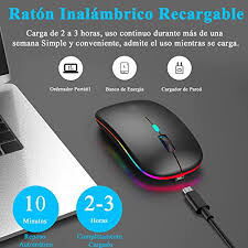 Mouse inalámbrico recargable 3 en 1 Bluetooth + USB + cable | portátil para PC, tablet y TV - Img 119653153