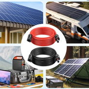Cable solar para panel de 10 AWG (15 metros c/u...). Viene con los conectores impermeables IP68 - Img 56357040
