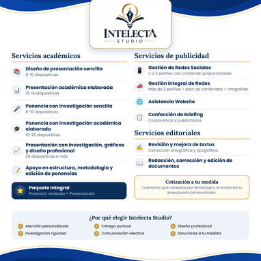 Servicios académicos, editoriales y de publicidad. - 2/2