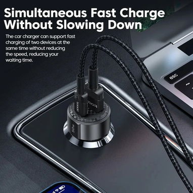 Toocki – Cargador de coche 50W doble puerto USB A + Tipo C, entrega de Factura y Propiedad. Variedad ...... - Img 112368874