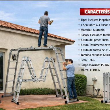 💥Escalera Multifuncional🌟 - Img 118234381